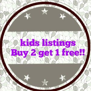 Kids listings buy 2 get 1 free